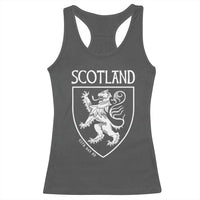 Scotland Lion Rampant Scottish Heritage Pride Graphic Racerback Tank Top