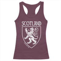 Scotland Lion Rampant Scottish Heritage Pride Graphic Racerback Tank Top