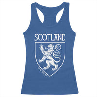 Scotland Lion Rampant Scottish Heritage Pride Graphic Racerback Tank Top