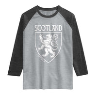 Scotland Lion Rampant Scottish Heritage Pride Graphic Raglan Shirt