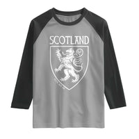 Scotland Lion Rampant Scottish Heritage Pride Graphic Raglan Shirt