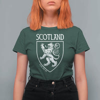 Scotland Lion Rampant Scottish Heritage Pride Graphic T Shirt For Women
