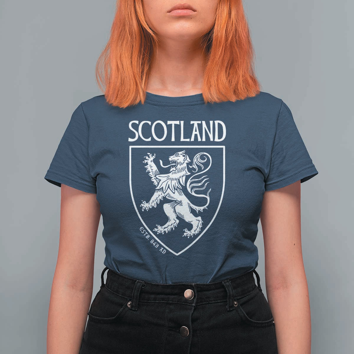 Scotland Lion Rampant Scottish Heritage Pride Graphic T Shirt For Women