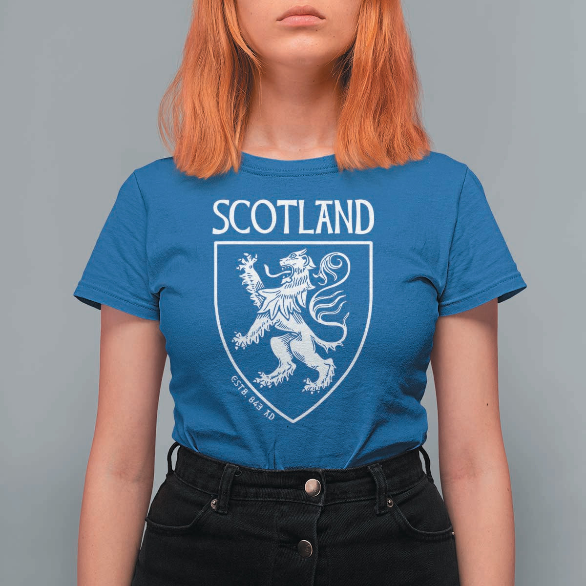 Scotland Lion Rampant Scottish Heritage Pride Graphic T Shirt For Women