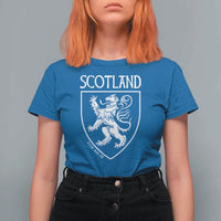 Scotland Lion Rampant Scottish Heritage Pride Graphic T Shirt For Women