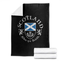 Scotland Alba gu Brath Scottish Thistle Emblem Throw Blanket Distressed Vintage Scottish Heritage Pride
