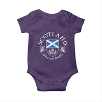 Scotland Alba gu Brath Scottish Thistle Emblem Baby Onesie Distressed Vintage Scottish Heritage Pride