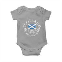 Scotland Alba gu Brath Scottish Thistle Emblem Baby Onesie Distressed Vintage Scottish Heritage Pride