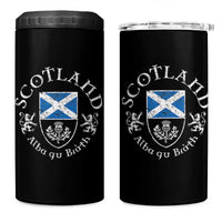 Scotland Alba gu Brath Scottish Thistle Emblem 4 in 1 Can Cooler Tumbler Distressed Vintage Scottish Heritage Pride
