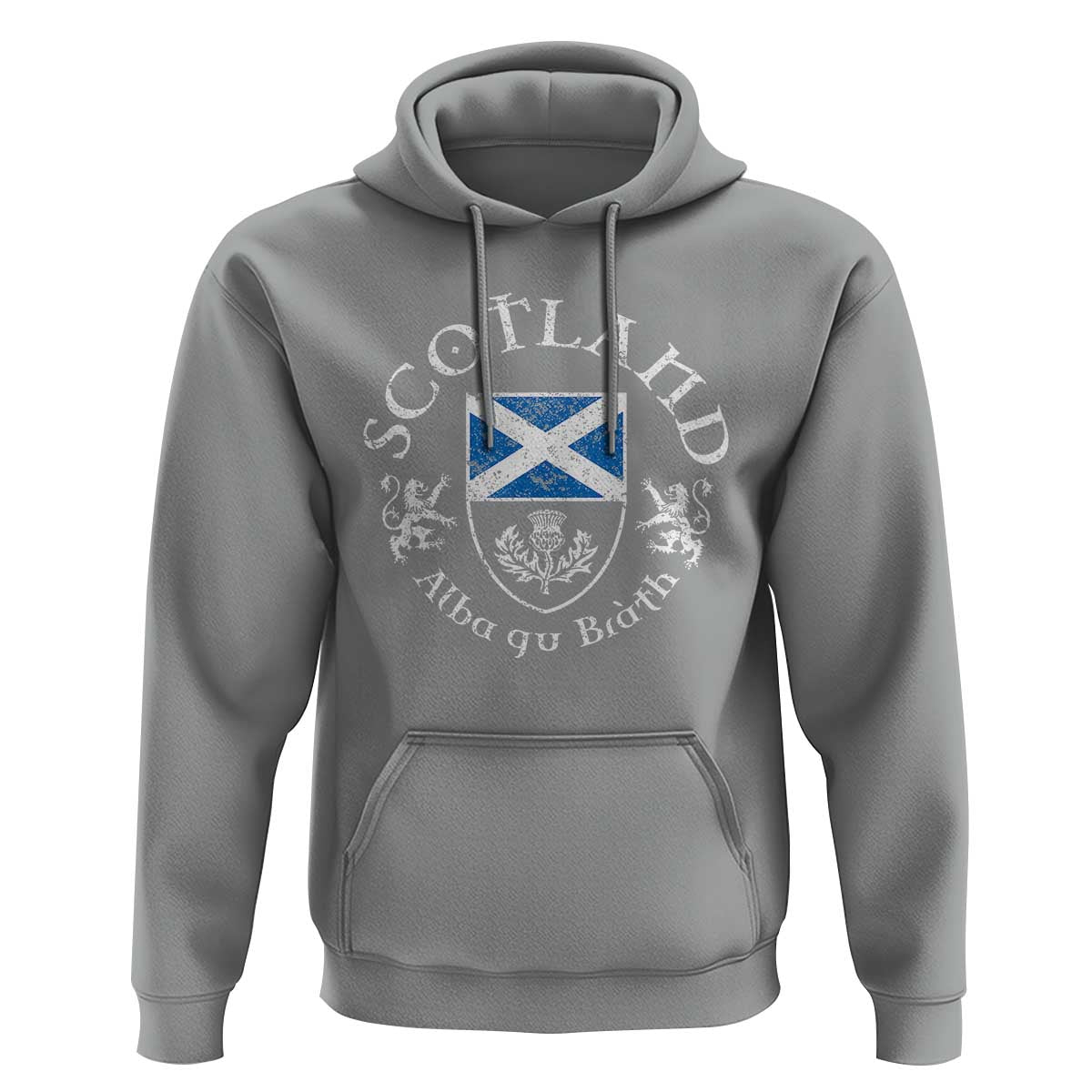 Scotland Alba gu Brath Scottish Thistle Emblem Hoodie Distressed Vintage Scottish Heritage Pride