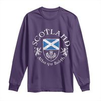Scotland Alba gu Brath Scottish Thistle Emblem Long Sleeve Shirt Distressed Vintage Scottish Heritage Pride