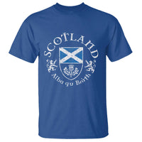 Scotland Alba gu Brath Scottish Thistle Emblem T Shirt Distressed Vintage Scottish Heritage Pride