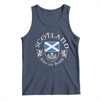 Scotland Alba gu Brath Scottish Thistle Emblem Tank Top Distressed Vintage Scottish Heritage Pride