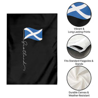 Scotland Saltire Waving Flag Garden Flag Minimalist Scottish Heritage Pride