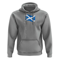 Scotland Saltire Waving Flag Hoodie Minimalist Scottish Heritage Pride