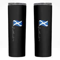 Scotland Saltire Waving Flag Skinny Tumbler Minimalist Scottish Heritage Pride
