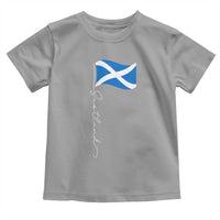 Scotland Saltire Waving Flag Toddler T Shirt Minimalist Scottish Heritage Pride