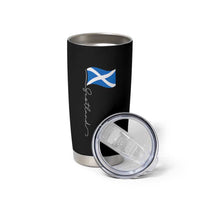 Scotland Saltire Waving Flag Tumbler Cup Minimalist Scottish Heritage Pride