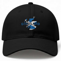 Scotland Map Saltire Flag Scottish Heritage Baseball Cap Vintage Country Pride