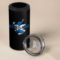 Scotland Map Saltire Flag Scottish Heritage 4 in 1 Can Cooler Tumbler Vintage Country Pride