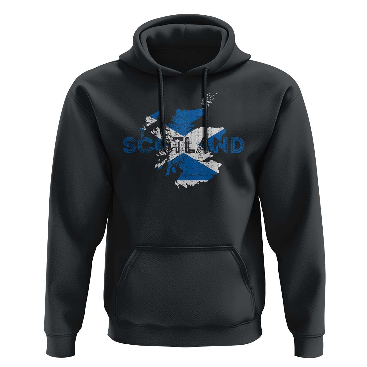 Scotland Map Saltire Flag Scottish Heritage Hoodie Vintage Country Pride