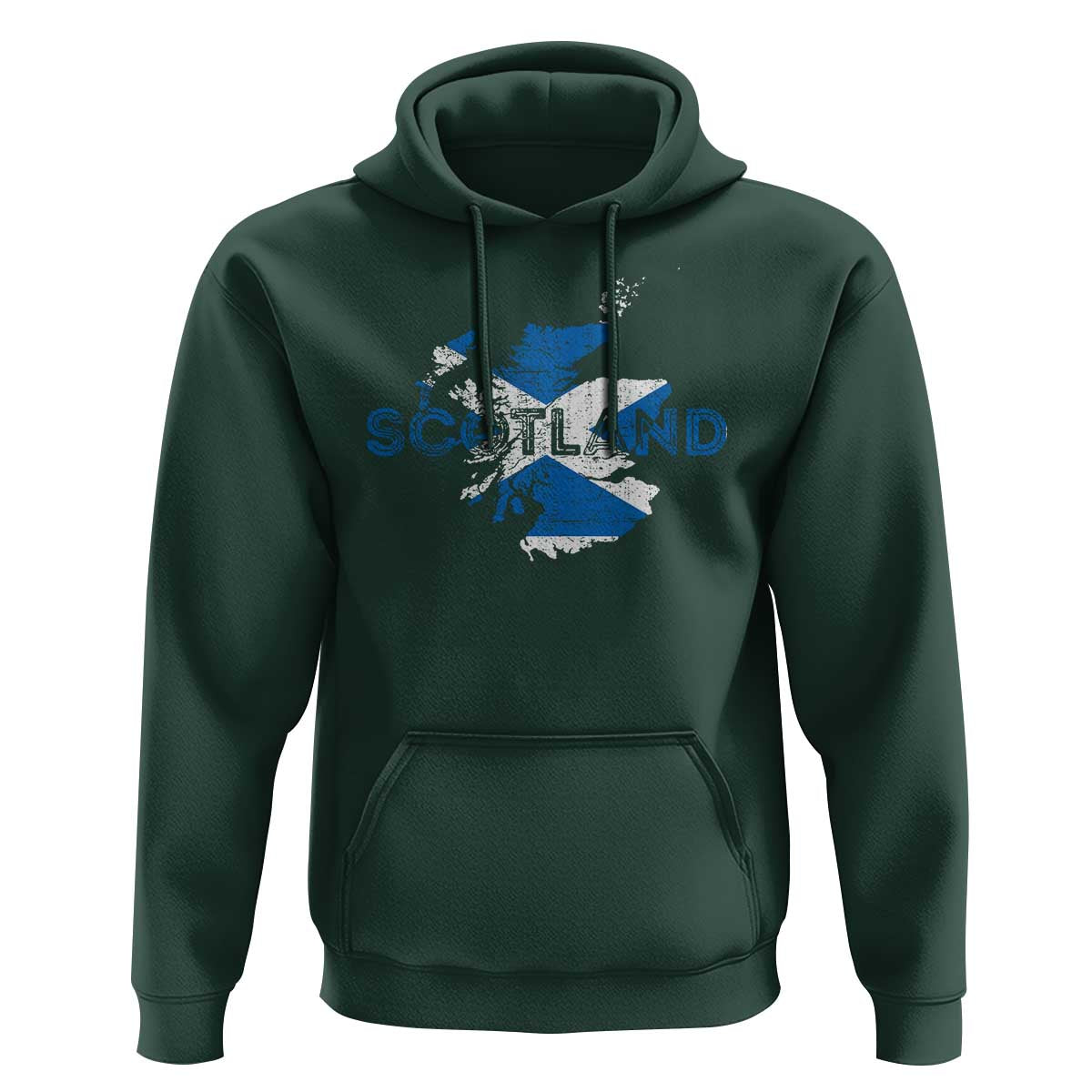 Scotland Map Saltire Flag Scottish Heritage Hoodie Vintage Country Pride