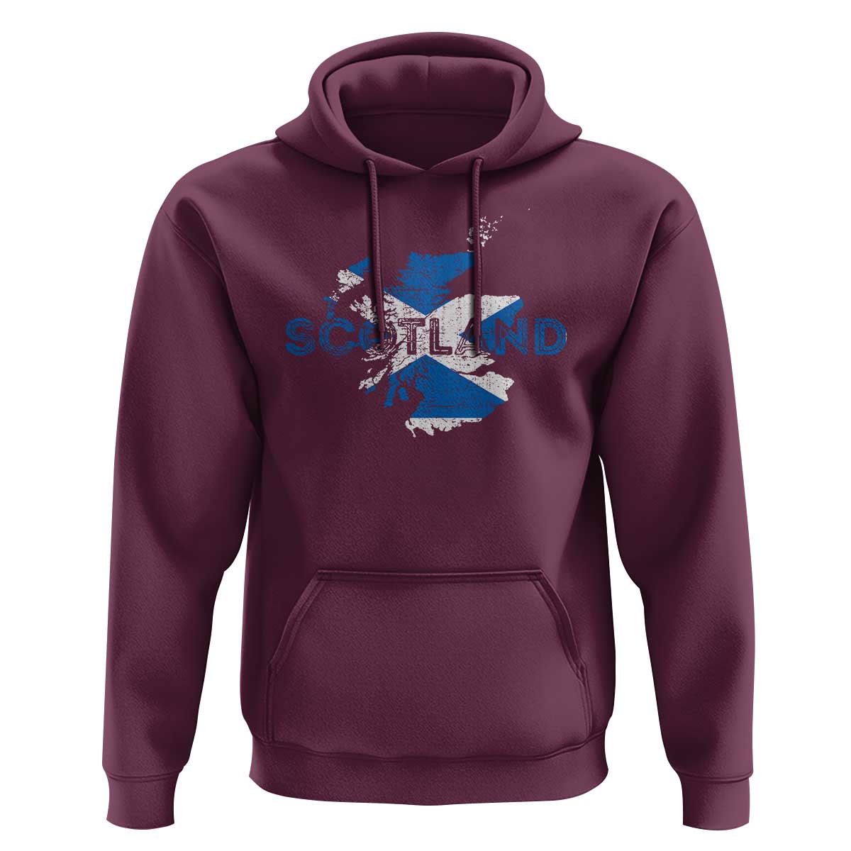 Scotland Map Saltire Flag Scottish Heritage Hoodie Vintage Country Pride