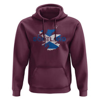 Scotland Map Saltire Flag Scottish Heritage Hoodie Vintage Country Pride