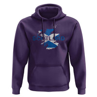 Scotland Map Saltire Flag Scottish Heritage Hoodie Vintage Country Pride