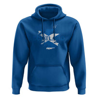 Scotland Map Saltire Flag Scottish Heritage Hoodie Vintage Country Pride