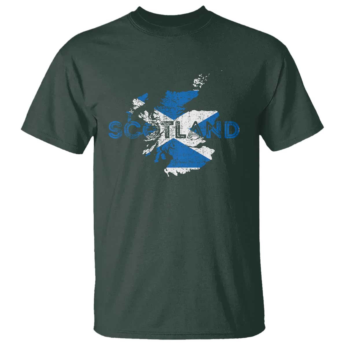 Scotland Map Saltire Flag Scottish Heritage T Shirt Vintage Country Pride