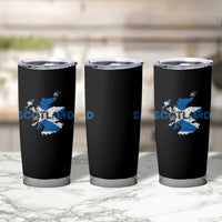 Scotland Map Saltire Flag Scottish Heritage Tumbler Cup Vintage Country Pride