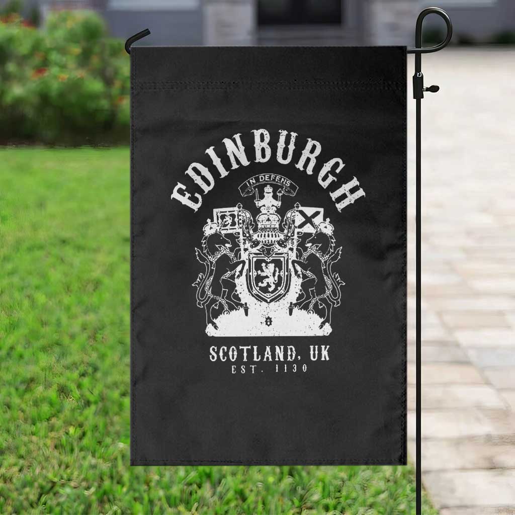 Edinburgh Scotland UK Est 1130 Garden Flag Royal Coat of Arms In Defens Historic Crest Graphic TS02