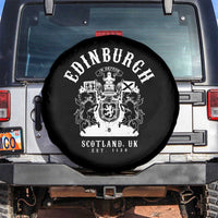Edinburgh Scotland UK Est 1130 Spare Tire Cover Royal Coat of Arms In Defens Historic Crest Graphic