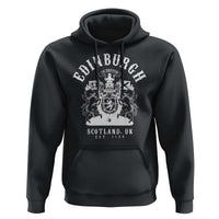 Edinburgh Scotland UK Est 1130 Hoodie Royal Coat of Arms In Defens Historic Crest Graphic