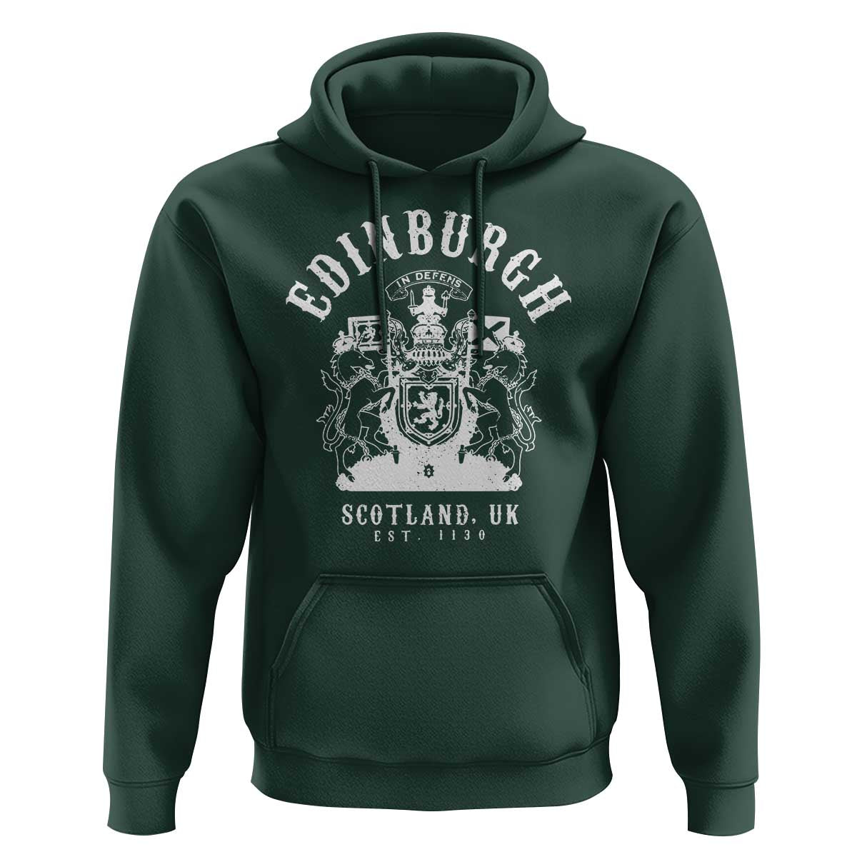 Edinburgh Scotland UK Est 1130 Hoodie Royal Coat of Arms In Defens Historic Crest Graphic
