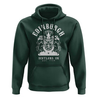 Edinburgh Scotland UK Est 1130 Hoodie Royal Coat of Arms In Defens Historic Crest Graphic