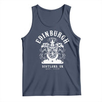 Edinburgh Scotland UK Est 1130 Tank Top Royal Coat of Arms In Defens Historic Crest Graphic