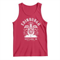 Edinburgh Scotland UK Est 1130 Tank Top Royal Coat of Arms In Defens Historic Crest Graphic