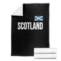 Scotland Saltire Flag Minimalist Athletic College Style Throw Blanket
