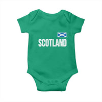 Scotland Saltire Flag Minimalist Athletic College Style Baby Onesie