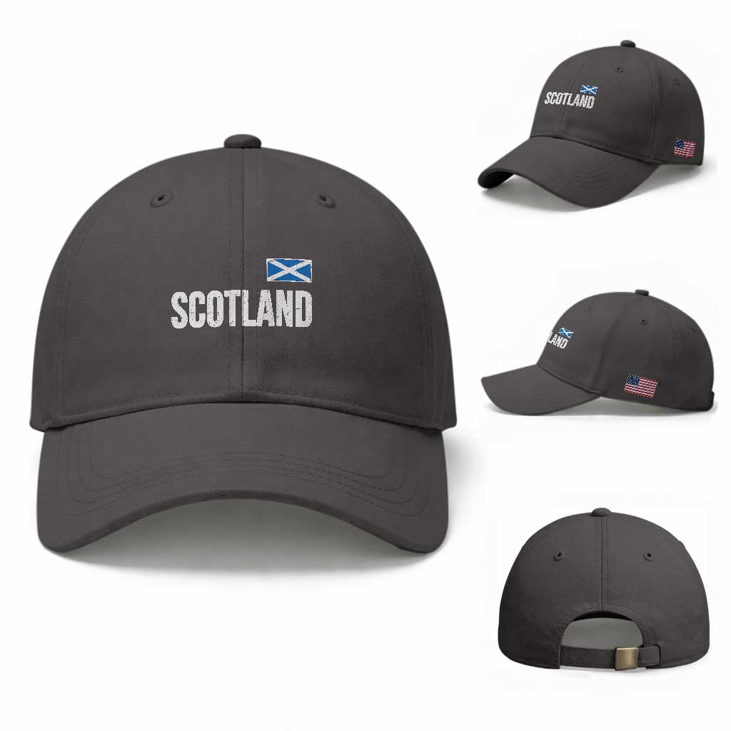 Scotland Saltire Flag Minimalist Athletic College Style Baseball Cap