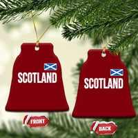 Scotland Saltire Flag Minimalist Athletic College Style Ceramic Ornament