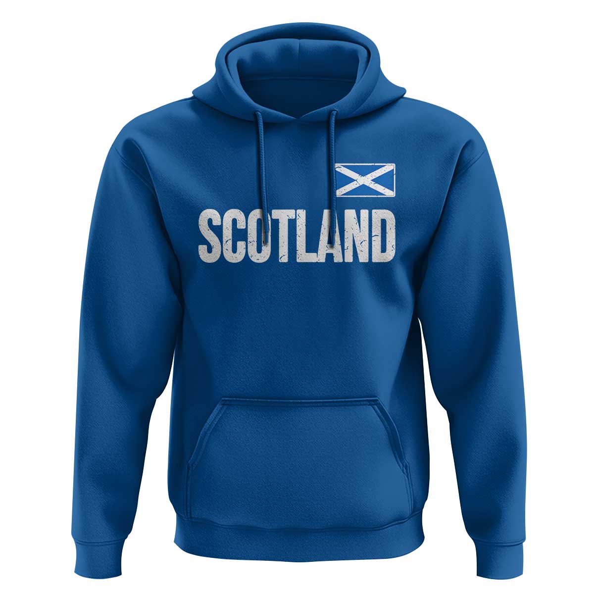 Scotland Saltire Flag Minimalist Athletic College Style Hoodie