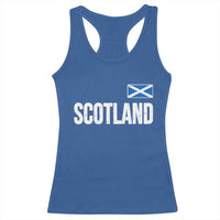 Scotland Saltire Flag Minimalist Athletic College Style Racerback Tank Top