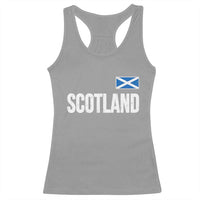 Scotland Saltire Flag Minimalist Athletic College Style Racerback Tank Top