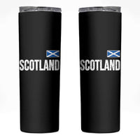 Scotland Saltire Flag Minimalist Athletic College Style Skinny Tumbler