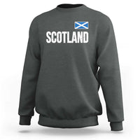 Scotland Saltire Flag Minimalist Athletic College Style Sweatshirt