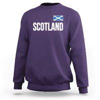 Scotland Saltire Flag Minimalist Athletic College Style Sweatshirt