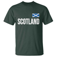 Scotland Saltire Flag Minimalist Athletic College Style T Shirt